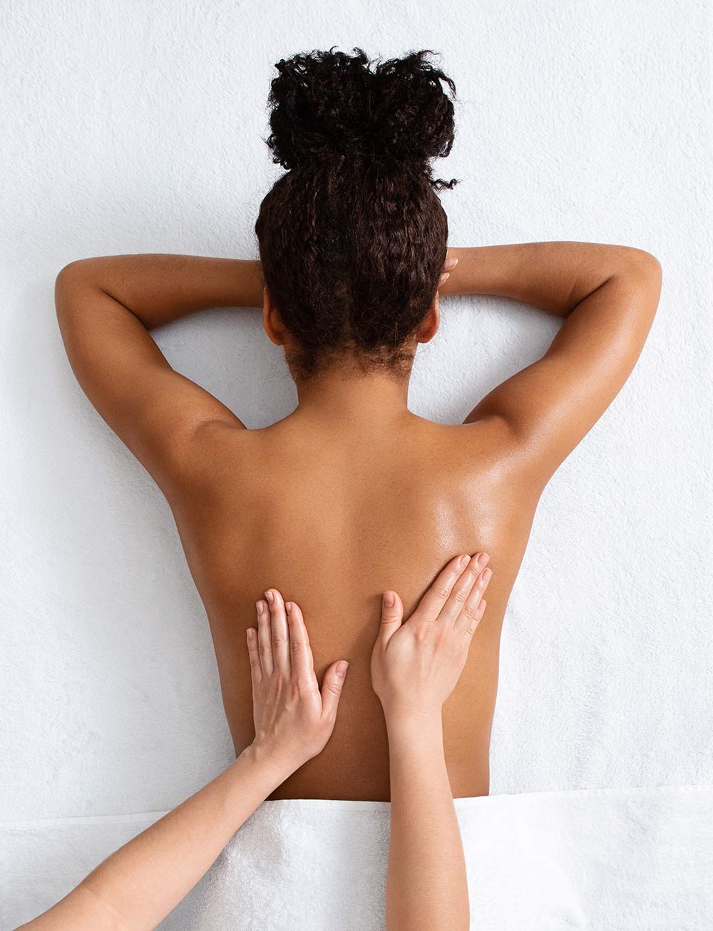 salon back massage