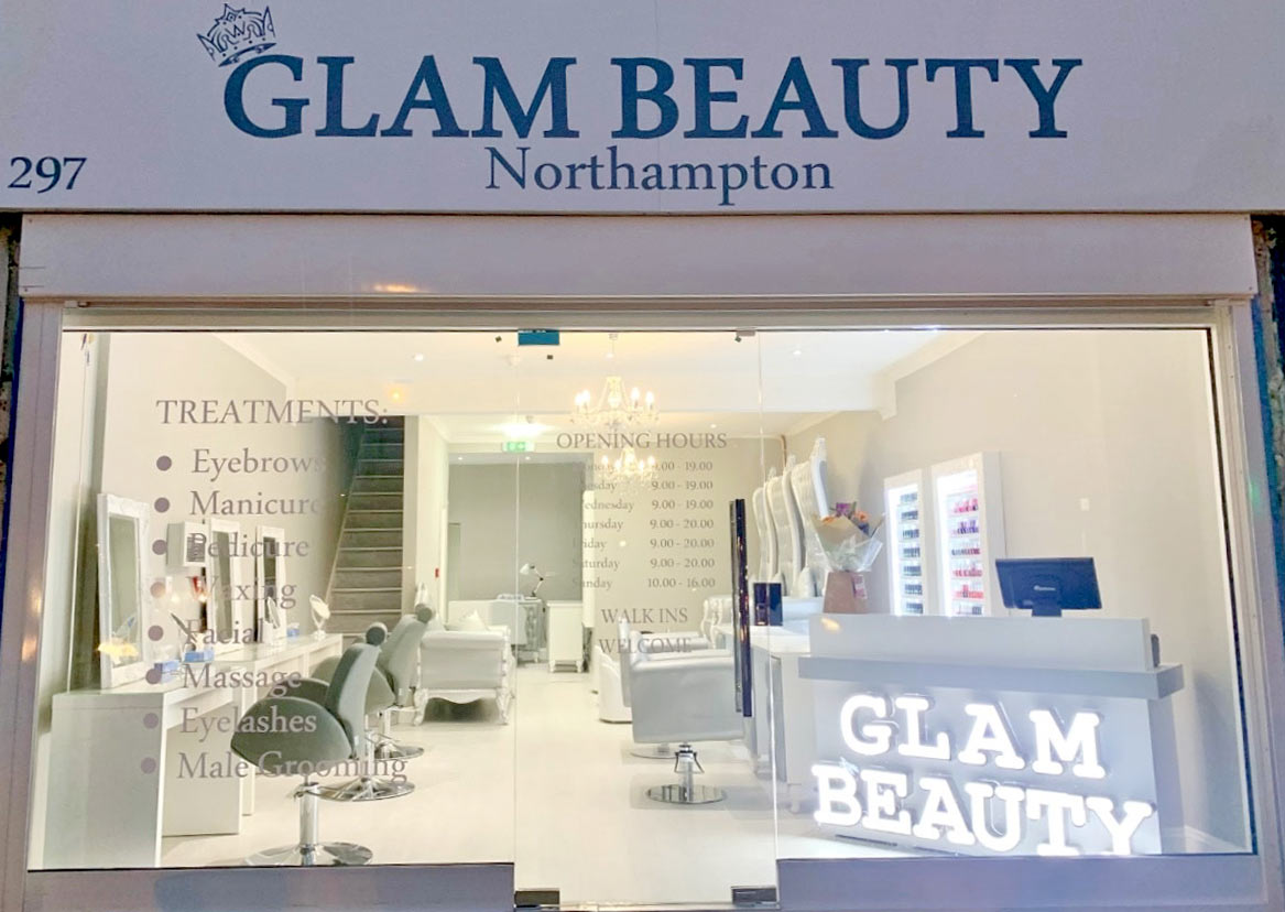 glam beauty salon northampton